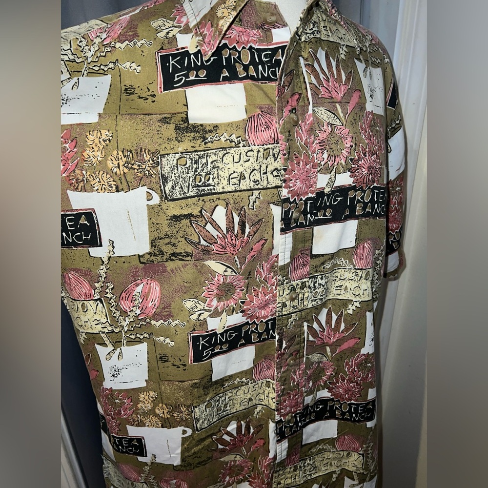 Vintage Olive Kahala and Avi Hawaiian Aloha Shirt - Picture 3 of 5